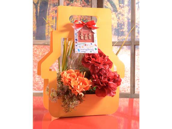 Cestino portafiori Family in carta semi idrorepellente