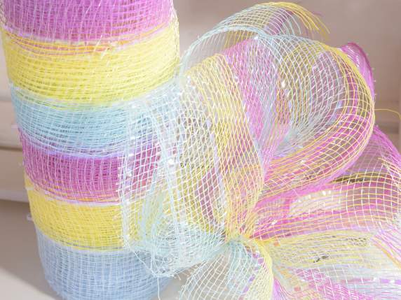 Rotolo rete decorativa color arcobaleno