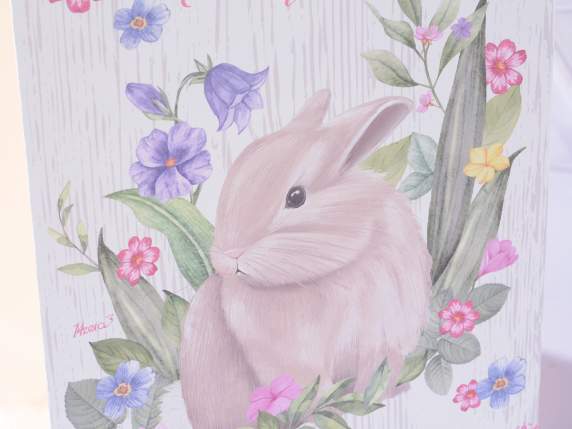 Sacchetto-busta grande in carta con stampa Bunny