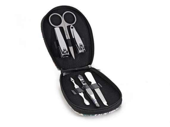 Set manicure c-6 accessori custodia similpelle SoChic