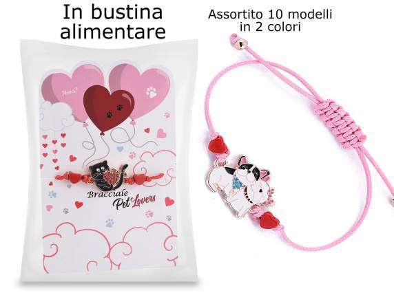Sorpresa bracciale con animaletto in card e busta alimentare