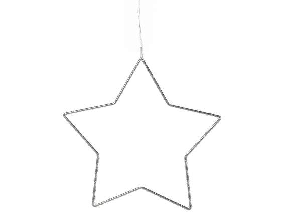 Stella luminosa con 225 luci led bianco caldo da appendere