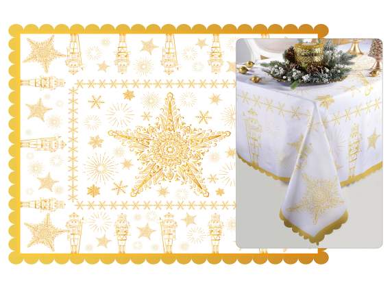 Tovaglia rettangolare antimacchia Natale Regale