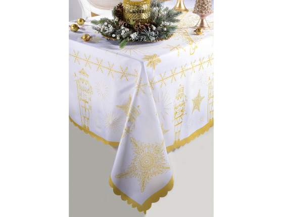 Tovaglia rettangolare antimacchia Natale Regale