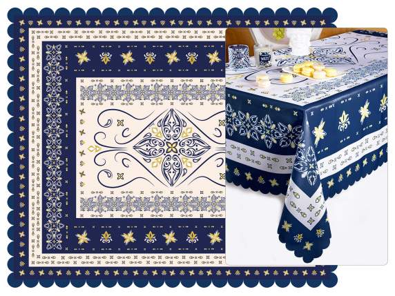 Tovaglia rettangolare antimacchia Maiolica