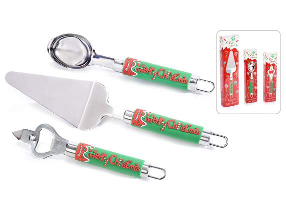 Utensile cucina in acciaio inox con manico in silicone