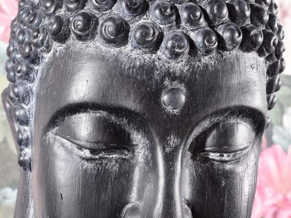 Decorazione in magnesia con volto Buddha