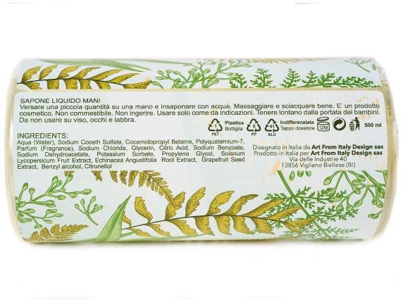 Jabón líquido 500 ml con dosificador Jardín Botánico