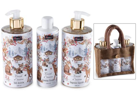 Set de jabón líquido, crema corporal y gel de ducha con esta