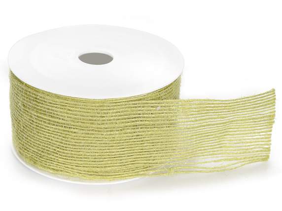 Apple green jute ribbon