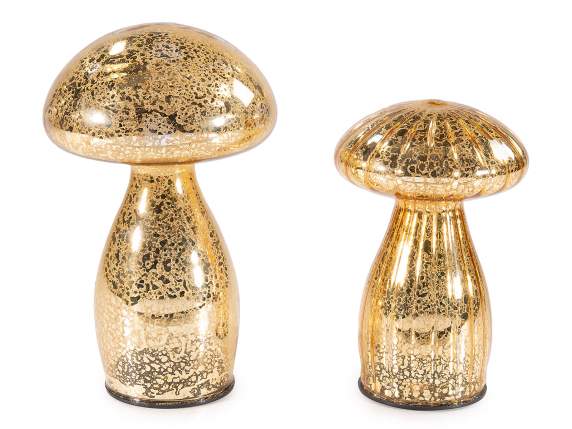 Juego de 2 setas decorativas de cristal con luces LED para c