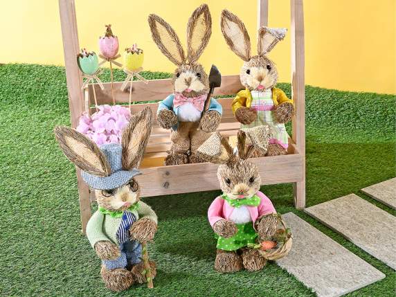 Lapin en fibre naturelle