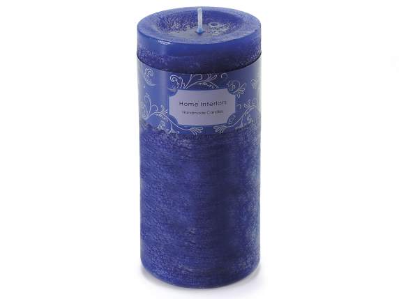 Large royal blue candle