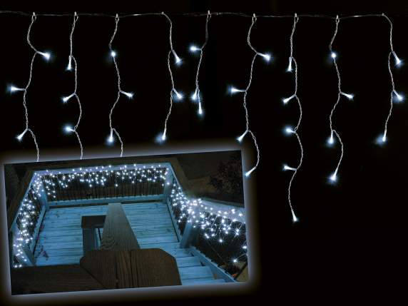 Guirlande lumineuse à 60 brins suspendus 228 LED blanches
