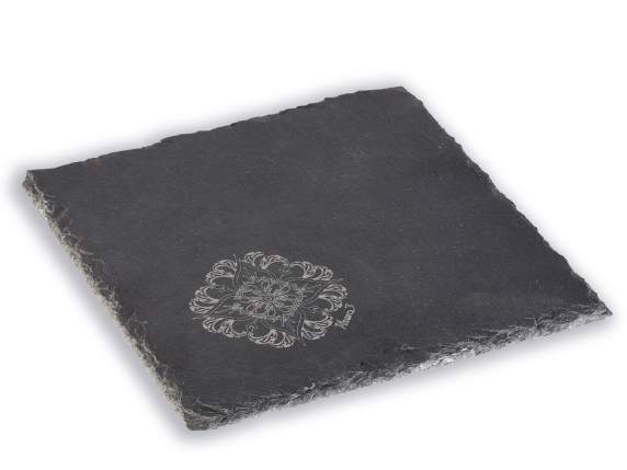 Gift set 4 slate plates - cutting boards