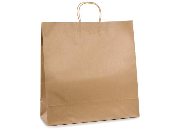 Bolsa-sobre gigante de papel kraft reciclado con asas.