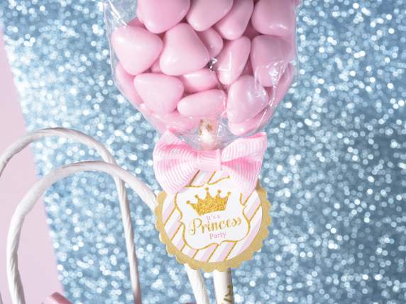 Kit de 18 piezas para recuerdos de fiesta con palito, etique