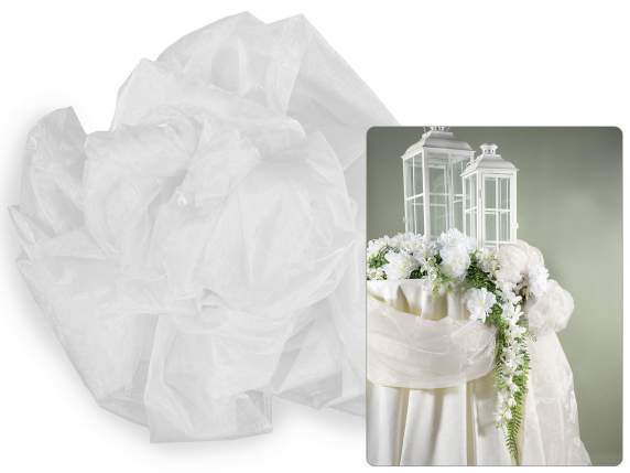 Cortina de organza simple blancanieves