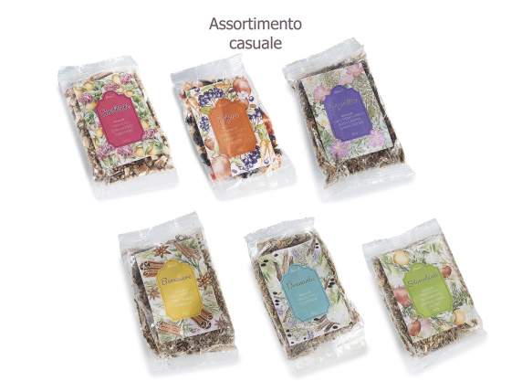 Infusión té de hierbas 40 g en taza porcelana estampado miel