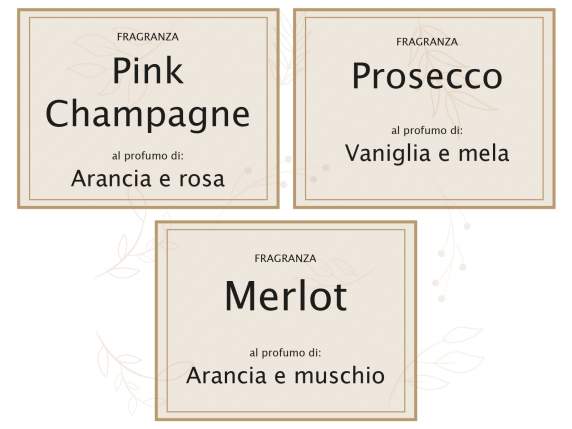 Vela perfumada de vino en campana de cristal