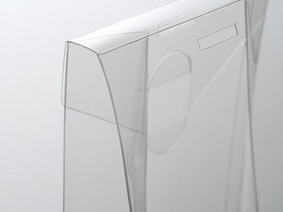 Caja alta rectangular en PET - uso alimentario