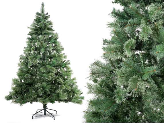 Pino navideño Tirolo H210 con 1180 ramas de triple efecto