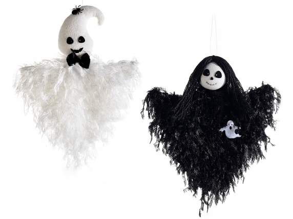 Efecto pluma fantasma de Halloween para colgar