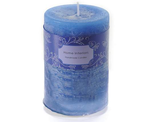Medium cadet blue candle