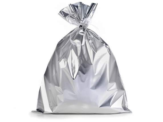 Metallic bag 45x60h matt silver 45 micron