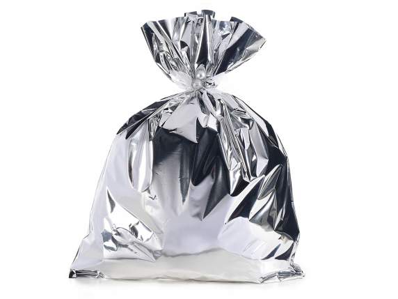 Metallic silver polished bag 45x60H 45micron