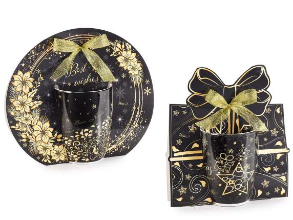 Mug en porcelaine de 300 ml avec décoration de Noël
