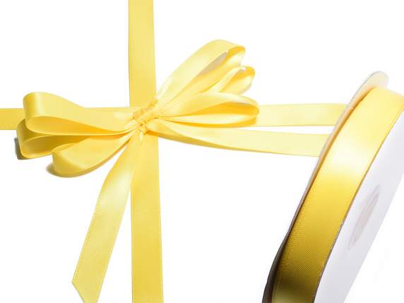Nastro doppio raso 15mm giallo sole