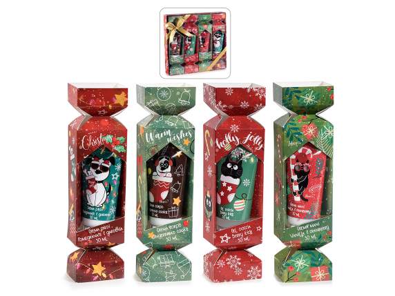 Gift box with 4 Xmas Best Friends body products