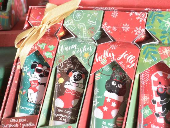 Gift box with 4 Xmas Best Friends body products