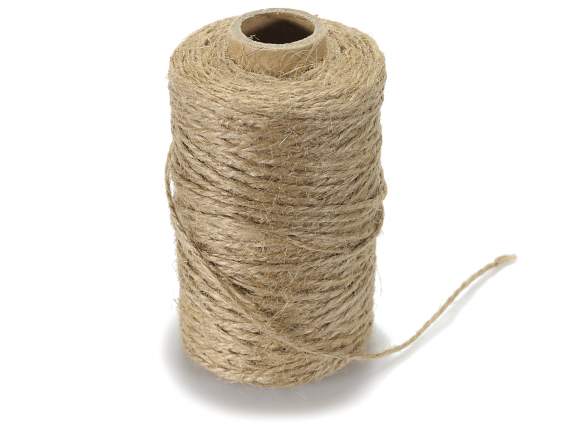 Roll of natural jute twine 1 mm
