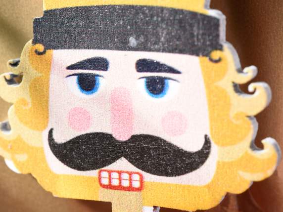 Display 48 wooden nutcracker decorations to hang