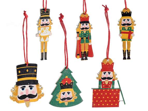 Display 48 wooden nutcracker decorations to hang