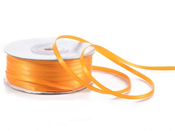 Orange satin ribbon