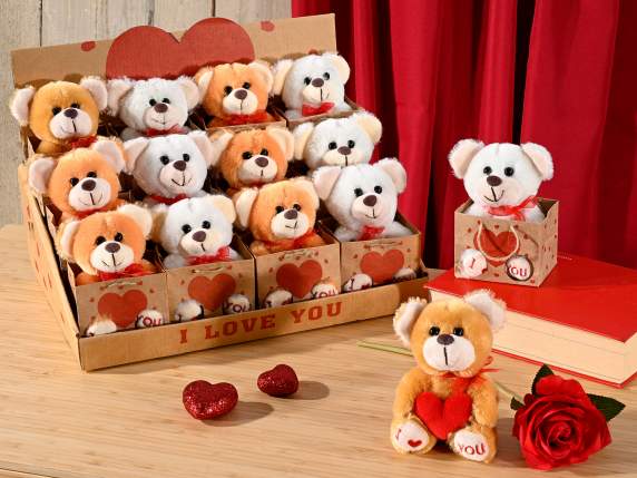 Regalo Innamorati San Valentino 2023 Orsetto Peluche con Rosa