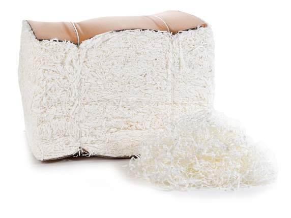 Paquet de 5 kg de paille en papier blanc