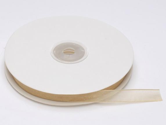 Panglică din organza 10 mm șampanie