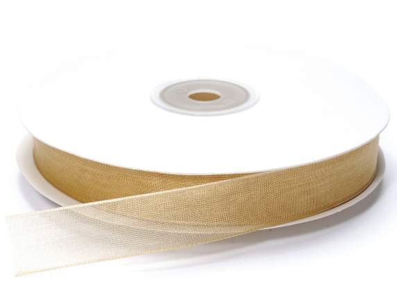 Panglică din organza 15 mm șampanie