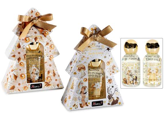 Set de regalo Árbol de Navidad con gel de ducha de 50 ml