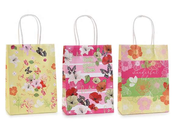 Petit sac / enveloppe en papier Giga Flowers
