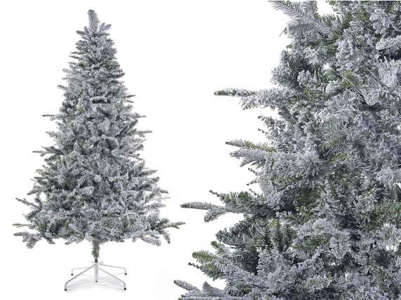 Calgary H210 snow-covered artificial pine with 950 branches