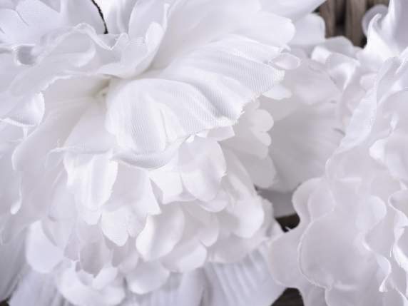 Bouquet de pivoines et de roses blanches artificielles (56.39.74) - Art  From Italy