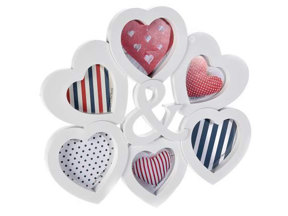 Quadro portafoto in plastica 6 cornici da appendere 