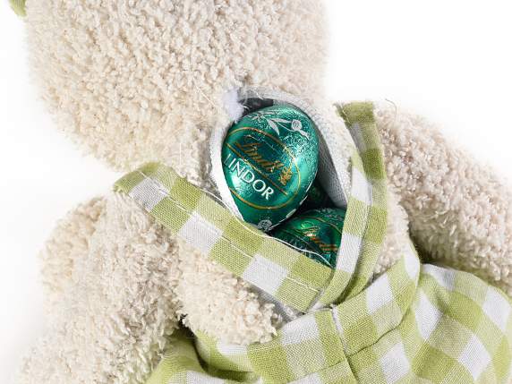Zippered Candy Holder Bunny with Colorful Dress