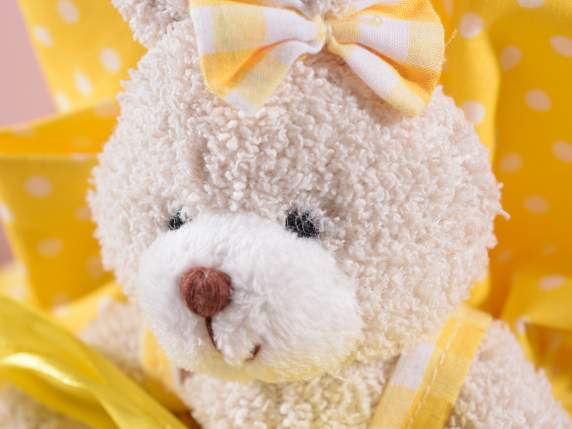 Zippered Candy Holder Bunny with Colorful Dress
