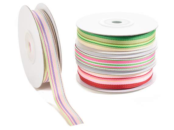 Rainbow fabric ribbon